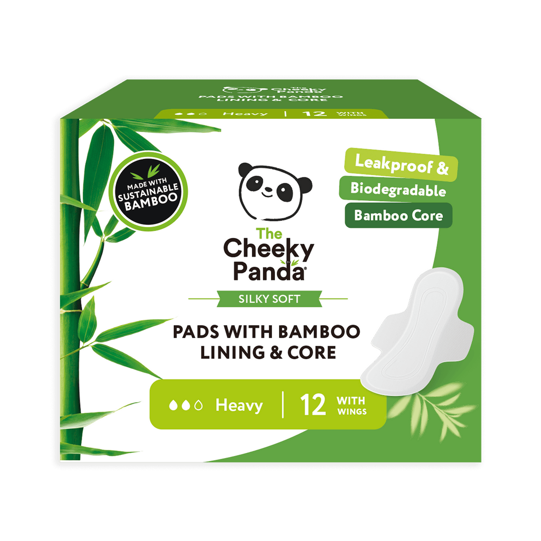 Period Pads with Biodegradable Bamboo Lining & Core